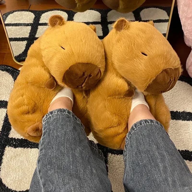 Women Shoes For Winter - Nieuwigheid capibara pantoffels unisex dierenslippers schoenen