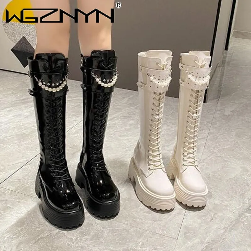 Zip Up Boots Short - Winter Leer Warme Pluche Laarzen Vrouwen