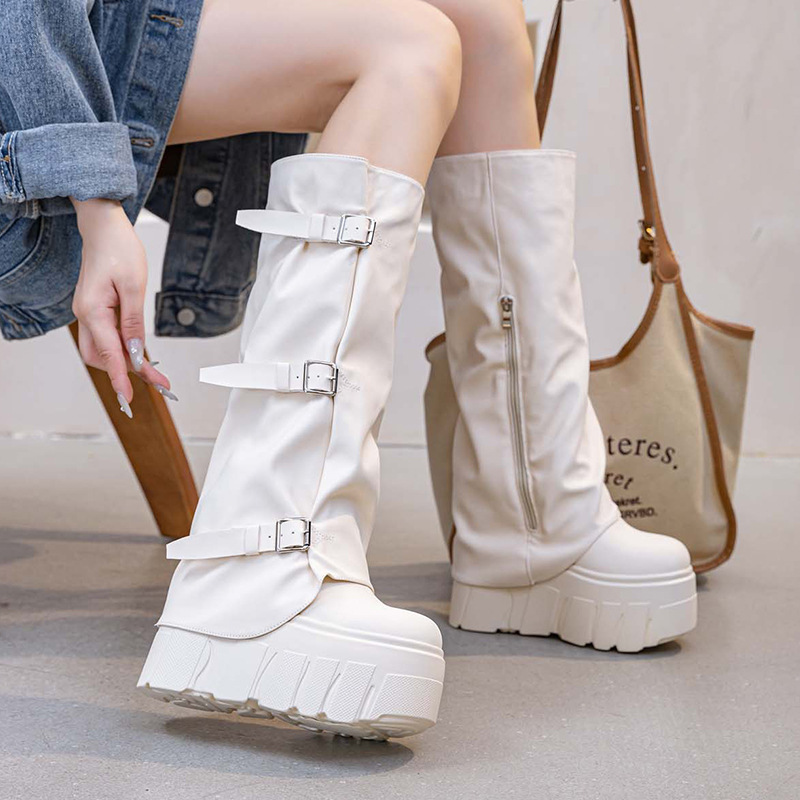 14 cm hak kniehoge laarzen pla - Zip Up Boots Short recensie en prijs