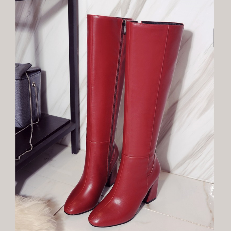 Mode Rode Winter Dames Knie Ho - Zip Up Boots Short recensie en prijs
