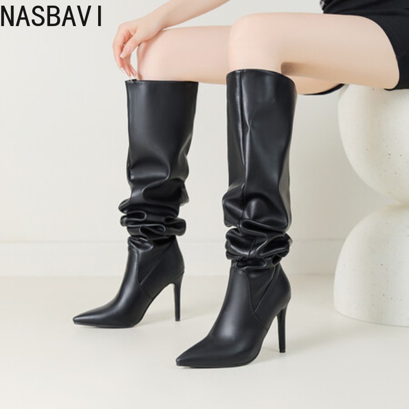 NASBAVI Zwarte Puntschoen Luxe - Zip Up Boots Short recensie en prijs