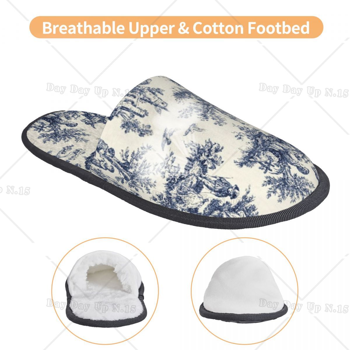 Vintage Toile De Jouy Comfort  - Women'S Shoes Navy Blue recensie en prijs