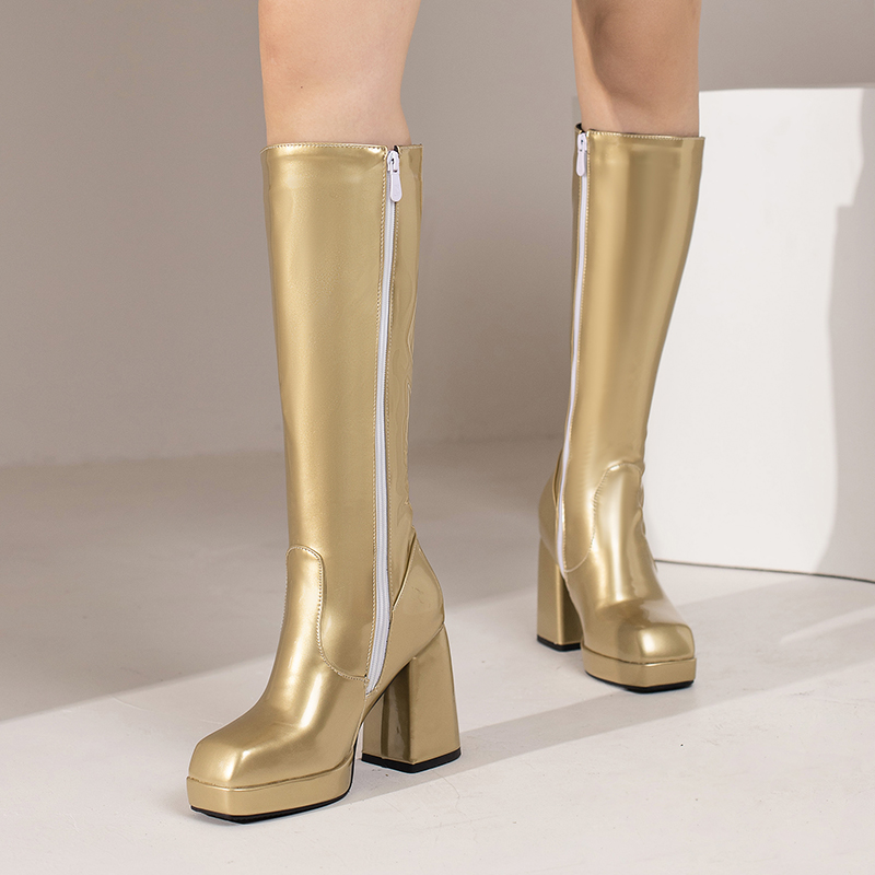 Groene Winter Vrouwen Platform - Zip Up Boots Short recensie en prijs