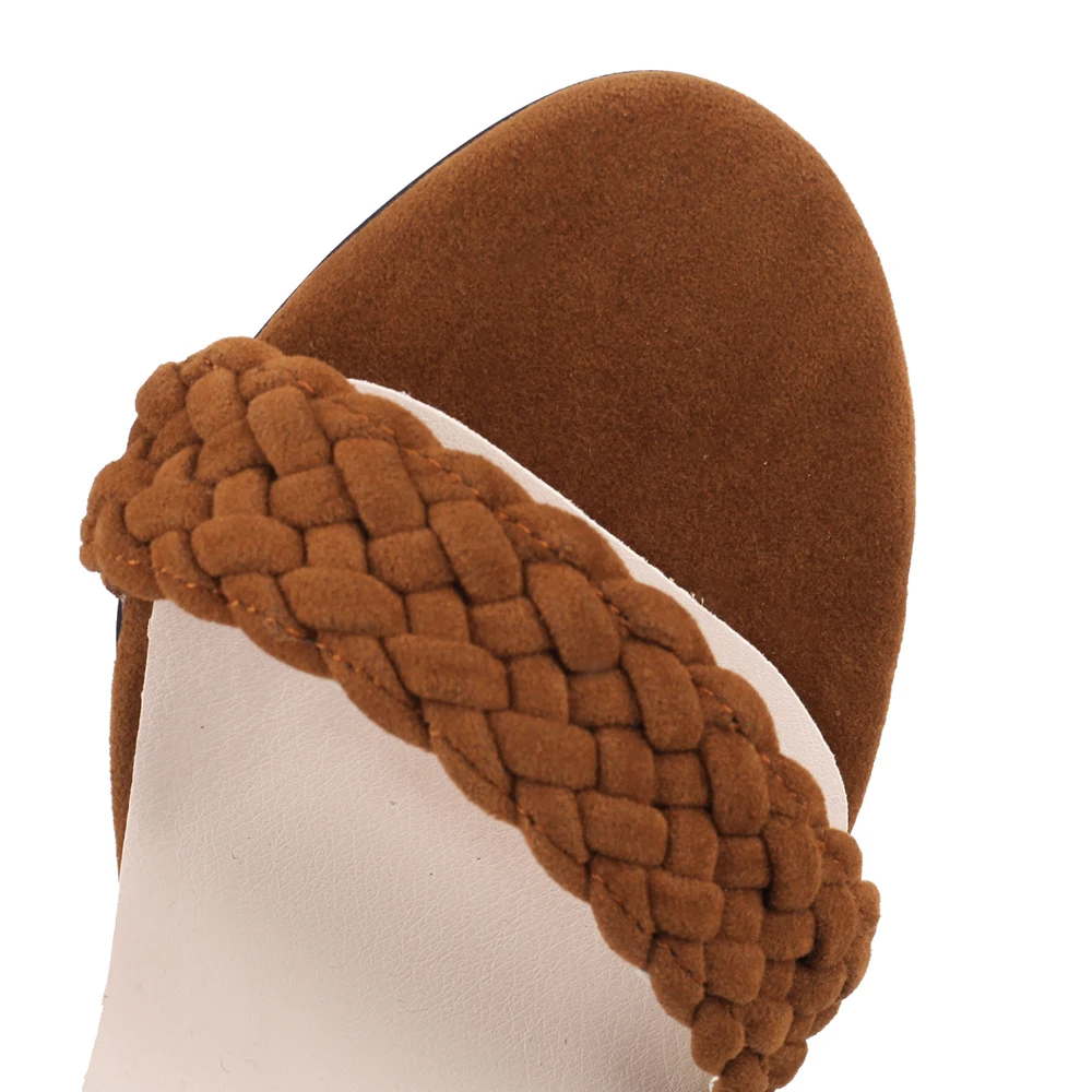 Nieuwe Zomer Zoete Bruin Groen - Women Shoes Zipper recensie en prijs