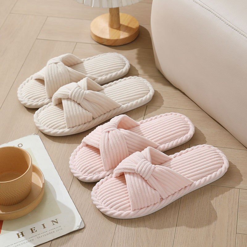 Corduroy kruisband huispantoff - Women Shoes For Winter recensie en prijs