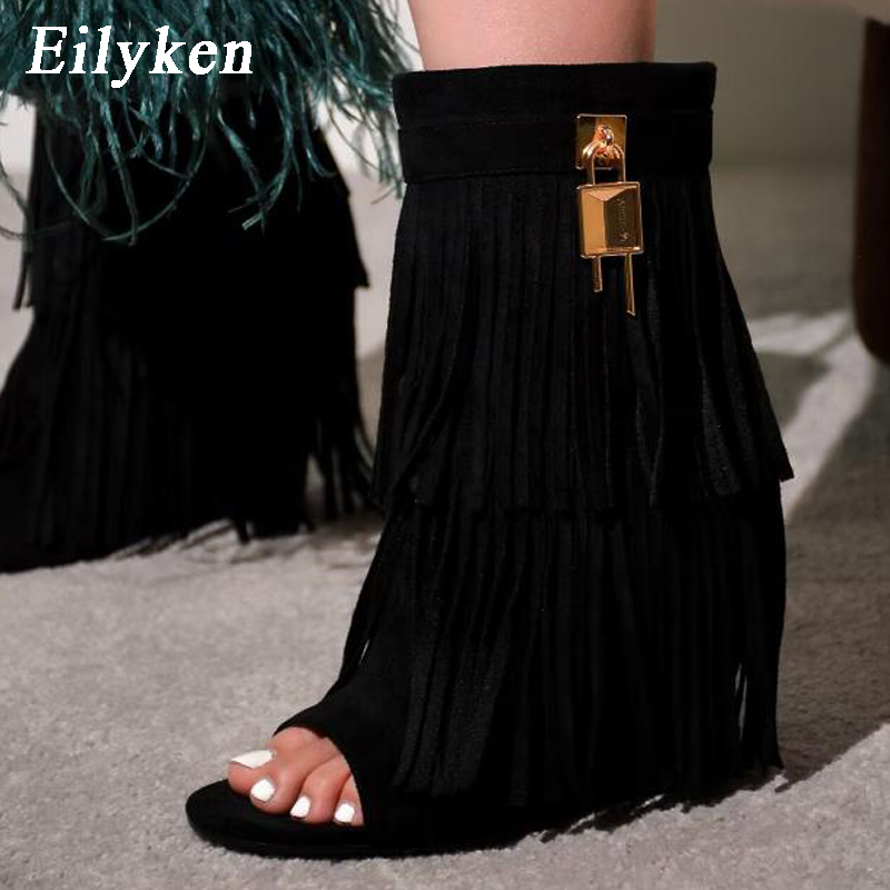 Eilyken Designer Fringe Wiggen - Women Shoes Zipper recensie en prijs