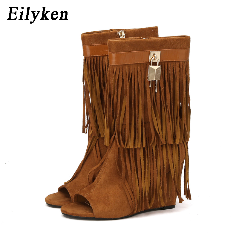 Eilyken Designer Fringe Wiggen - Women Shoes Zipper recensie en prijs
