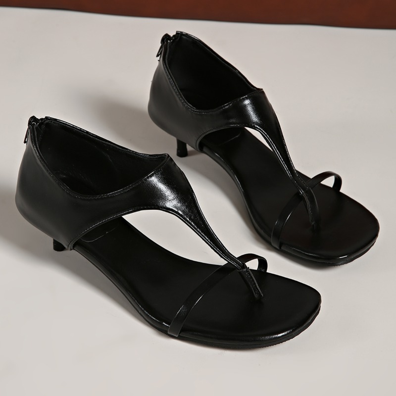 Minimalistische T-Strap Kitten - Women Shoes Zipper recensie en prijs